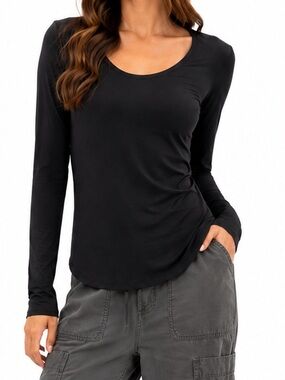Babaton Scoop Neck Long-Sleeve Top